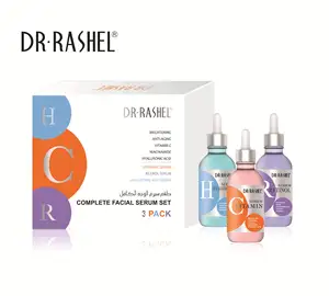 Rashel博士3 pcs亮化抗衰老痤疮疤痕修复面部护肤血清维生素c视黄醇面部血清套装