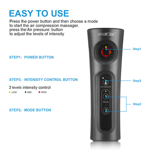 Masaje masaje de compresión relajarse compresor de sangre circulación con calor circulación ejercitador de aire de presión de bolsa de pierna - Product Image 4