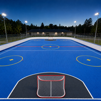 Dalles de sol emboîtables en PP pour patinage à roulettes, couleur personnalisée, pour clubs de patinage de marque, événements et sites de loisirs dans le monde entier