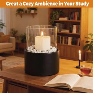Chimenea de Mesa Ecológica con Piedras Decorativas y Velas, Embalaje para Envío por Correo - Product Image 5