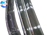 6 pièces PC avec pare-soleil de fenêtre de voiture en chrome inoxydable pare-pluie pour BYD DESTROYER 05 2024 accessoires extérieurs visière de porte