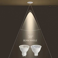 Projecteur LED de jardin et de plafond en aluminium GU10/GU53/MR16 COB ultra-lumineux à économie d'énergie avec télécommande, CRI élevé 80-90