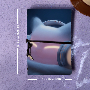 Vintage A6 Notebook fatto a mano 160 pagine rimovibili regalo premuroso per la riunione della Leadership aziendale <span class=keywords><strong>Robot</strong></span> peloso - Product Image 4