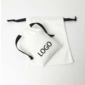 Bolsas de Algodón Muselina con Cordón y Logotipo Personalizado al por Mayor, Bolsa de Algodón con Cordón y Cinta - Product Image 5