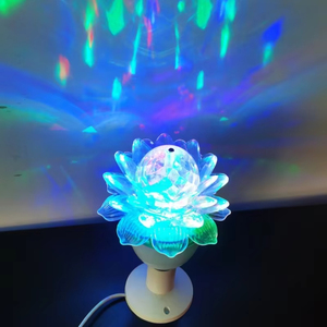 Hot Selling RGB Moving Head Stage <strong>Light</strong> Auto Rotation, Flower/Lotus Design, Dimmable, <strong>Large</strong> Angle, E27 <strong>Bulb</strong> for DJ Disco Party - Product Image 3