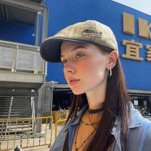 Natural Women's <b>Flat</b> Cap 100 Cotton Ginger Color Hand Embroidery Casual Ivy <b>Hat</b> Four Seasons Wear - Product Image 3