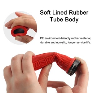 Verrouillage des poignées de vélo <span class=keywords><strong>poignée</strong></span> de guidon de vélo en caoutchouc Durable manchettes <span class=keywords><strong>vtt</strong></span> étanches poignées <span class=keywords><strong>vtt</strong></span> étanches poignées de vélo légères - Product Image 4