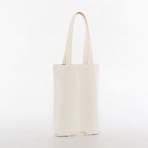 Sac fourre-tout en toile épaisse et grande taille, vierge, en coton, extra large, personnalisable, haut et long, pour bouteille de vin - Product Image 3