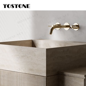 Tostone Contemporary vuông rắn travertine Tùy chỉnh hình dạng độc đáo lưu vực freestanding bệ bồn rửa cho không gian nhỏ phòng tắm - Product Image 4