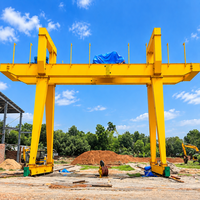 Grue portique 125t à double poutre sur rail avec treuil télécommandé pour ligne d'assemblage