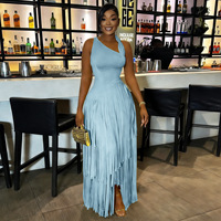 Nouvelle Collection ZHEZHE Mode Été 2026 – Robe Longue de Soirée Unique Sans Manches avec Découpes et Pompons pour Femme