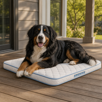 Sunset Outdoor-Haustiermatratze für extra große Hunde mit Taschenfederkern, harter Baumwollunterlage und abgedecktem Veranda-Ruhebett