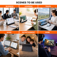 Moniteur portable SIBOLAN 15,6 pouces IPS LED 4K avec écran tactile, haut-parleurs intégrés, série professionnelle, garantie 1 an, compatible PS5, nouveau USB