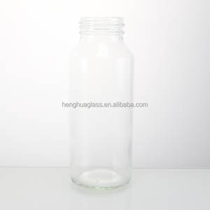 Bouteille de jus en verre cylindrique vide <span class=keywords><strong>VOSS</strong></span> Style 250ml 8oz pour boire de l'<span class=keywords><strong>eau</strong></span> minérale avec bouchon à vis - Product Image 4