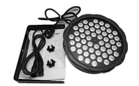 Projecteur de scène LED Par 64 plat DMX RGBW 54x3W à vente chaude, éclairage de scène, projecteur de scène Par, focalisation, émission de couleur UV, puissance 3W