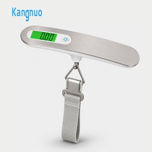 Nouvelle conception d'échelle à bagages électronique portable en acier inoxydable avec écran LCD rétroéclairé, capacité de 50 kg, pour valises de voyage - Product Image 1