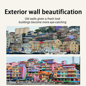 Revêtement mural extérieur texturé à base d'eau de haute qualité, résistant aux intempéries, longue durée de vie, <span class=keywords><strong>peinture</strong></span> acrylique latex pure pour extérieur - Product Image 4