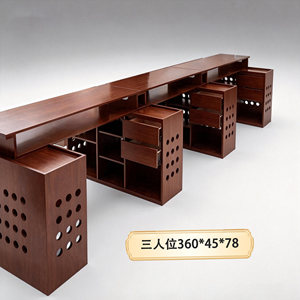 Table de manucure double moderne blanche avec tiroirs et station de rangement pour salon de beauté - Product Image 2