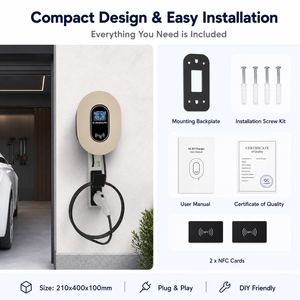 22kW UL94-V0ทนทาน32A 3เฟส2 IEC 62196-2สมาร์ทแอป WiFi NFC RFID ควบคุมบ้าน wallbox สถานีชาร์จ22kW EV - Product Image 6