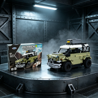 Voiture RC tout-terrain motorisée personnalisée en gros, blocs de construction MOC, jouet de construction à assembler pour enfants