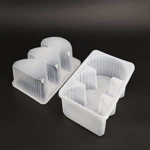 Boîtes d'emballage alimentaire rectangulaires en PP de qualité supérieure pour le stockage des aliments congelés, épaisseur et impression de logo personnalisables - Product Image 6