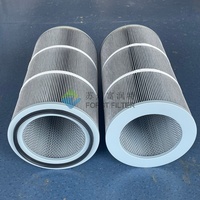 Élément filtrant d'air cylindrique en membrane PTFE pour collecteur de poussière industriel de sablage et de canonisation à 99,9 % d'efficacité