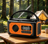 Radio solaire portable rechargeable 10000 mAh avec fonction lampe torche FM AM WB pour la maison