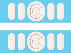 Almohadillas para Patas de Ratón, Adhesivos para Patas de Ratón <span class=keywords><strong>Logitech</strong></span> G304 <span class=keywords><strong>G305</strong></span>, Blancas, Bordes Curvos Redondeados - Product Image 3