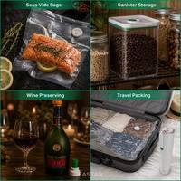 USB Oplaadbare Handheld Vacuümverpakker Draagbare Mini Draadloze Voedselvacuümpomp voor Zakken, Blikken, Wijnkurken, Sous Vide