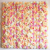 Panneaux décoratifs de mariage, mur de fleurs artificielles en pivoines