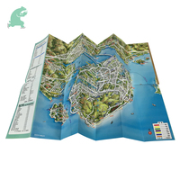 Brochures de cartes de Transit Streetwise taille personnalisée impression offset sur carton d'art de fantaisie pour le cinéma touristique
