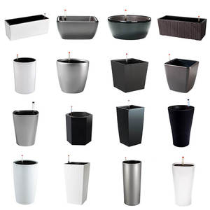 Brice giardinaggio autoinnaffiatura vaso di fiori montaggio a parete Macetas Auto Riego all'ingrosso decorativo in plastica vetrata appeso scatola di fiori - Product Image 6