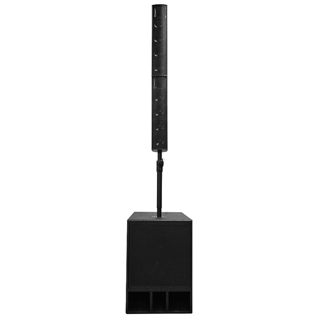PA Portable Sound Equipment Active Line Array Pro Column Speaker with 15 Inch DSP Powered Subwoofer for DJ Party Stage