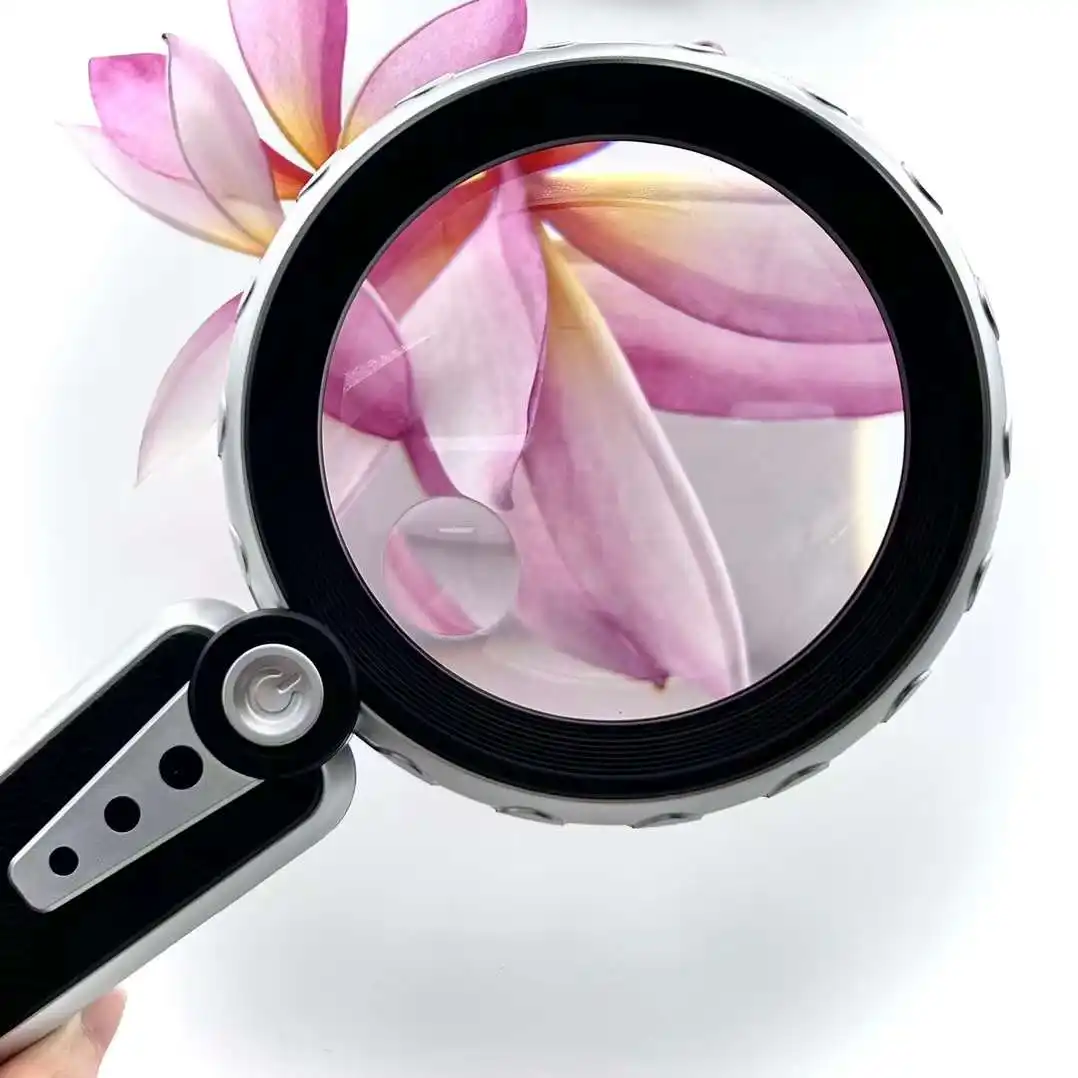 5X6X LED Illuminated Magnifying Glass Handheld Portable Loupe For Reading Sewing Insect Hobby Observation