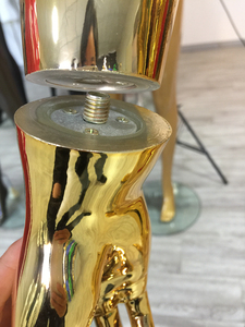 Display Full Body Female Clothes <strong>Dress</strong> Maker Electroplate Chrome Gold <strong>Mannequin</strong> - Product Image 2