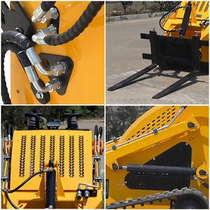 لودر صغير متعدد الوظائف مع ملحقات قاطع الأعشاب وطاحونة جذوع الأشجار وشفرة الثلج، محرك ديزل ومضخة هيدروليكية - Product Image 4