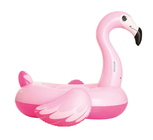 PVC Inflatable hồng Flamingo phao flooy với hai tay cầm hai kích cỡ cho hồ bơi mùa hè bên vui vẻ - Product Image 2