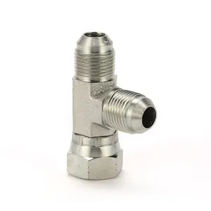 Adapter Tube Fitting JIC Male JIC Female 74 Degree Flared Tee Hex For BJ Hydraulic