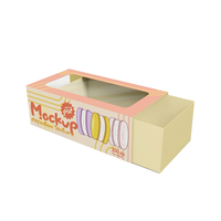 Emballage en carton pliable biodégradable personnalisé en gros pour gâteaux, biscuits, cookies, beignets avec logo