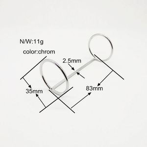YIWANG 2 anillos de metal cromado Calendario Cuaderno Anillos de carpeta de hojas sueltas - Product Image 3