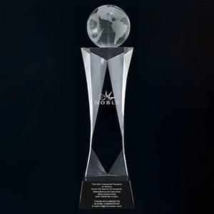 Torre de cristal al por mayor deportes al aire libre personalizado viaje globo trofeo premio - Product Image 1