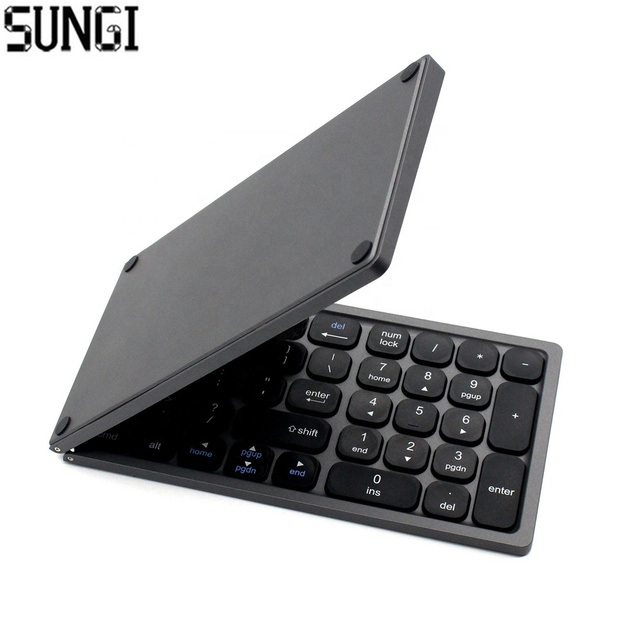 Dropshipping Products Ergonomics Wireless BT Keyboard Foldable Numeric Keyboard Blue Tooth Keyboards for Phone I Pad