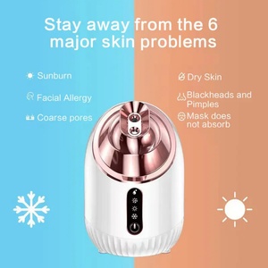Home Use Beauty <b>Machine</b> Hot Cool Spray Ozone Facial Steamer Ionic Operation System Lightening - Product Image 1