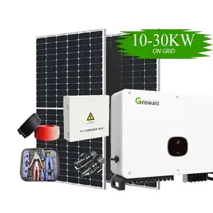 Mái cài đặt 10 kW 20 KW 30 kW năng lượng mặt trời Kit 20kW 30Kw trên lưới nhà năng lượng mặt trời hệ thống điện