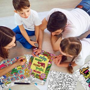 Affiches <span class=keywords><strong>de</strong></span> <span class=keywords><strong>coloriage</strong></span> inspirantes et positives pour adultes – <span class=keywords><strong>Mandala</strong></span> – Feuilles d'affiches – Décorations murales – Cadeau – Activité artistique et artisanale - Product Image 4