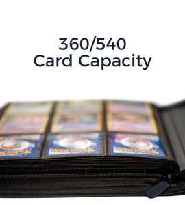1024ซิปปกหนัง PU แบบกำหนดเอง TCG <span class=keywords><strong>MTG</strong></span> 4 9 12 16กระเป๋าด้านบนโหลดเดอร์เกรดตัวหนังสือเบสบอลสำหรับ kpop - Product Image 6