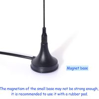 Antena de ventosa con base magnética para walkie-talkie y radio móvil, 8dBi VHF UHF, conector SMA hembra, accesorios de antena