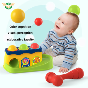 Enfant en bas âge balle battant infantile en plastique marteau balle jeu frappe jouet balle goutte jouets éducatifs - Product Image 2