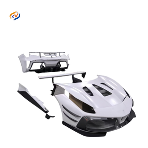 Challenge Evo <span class=keywords><strong>para</strong></span> Ferrari 488 Challenge Evo fibra de carbono seca barra delantera envolvente grande barra trasera - Product Image 1