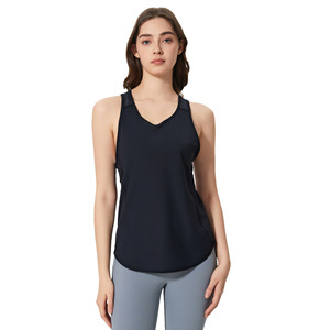 Tùy Chỉnh Nhà Máy Bán Buôn Phụ Nữ Của Yoga Hàng Đầu Mới Mùa Hè Lưới Gạc Vest Thoáng Khí Nhanh Chóng Làm Khô Chất Liệu Cho Trở Lại Thể Thao & Tập Thể Dục - Product Image 1